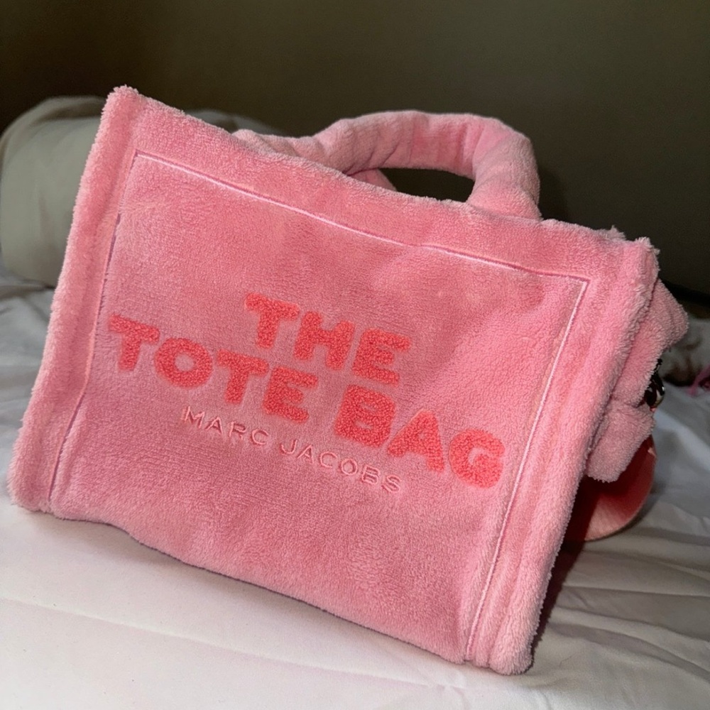 Mark Jacobs limited edition, pink Terry cloth tote bag